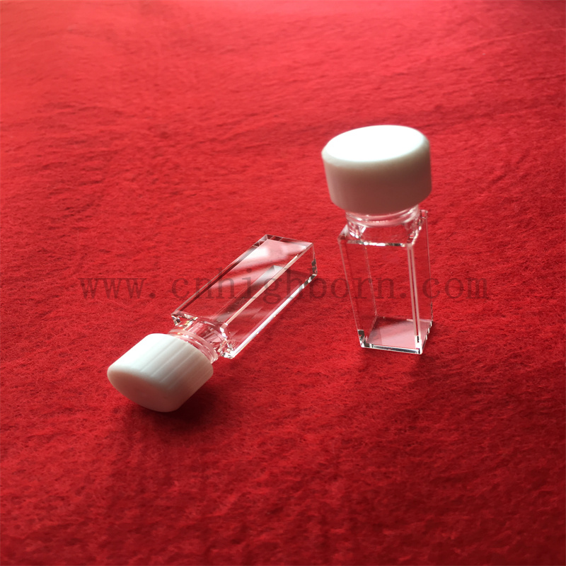 Standard Colorimeter Cuvette Clear Quartz Fluorescence Glass Cuvette