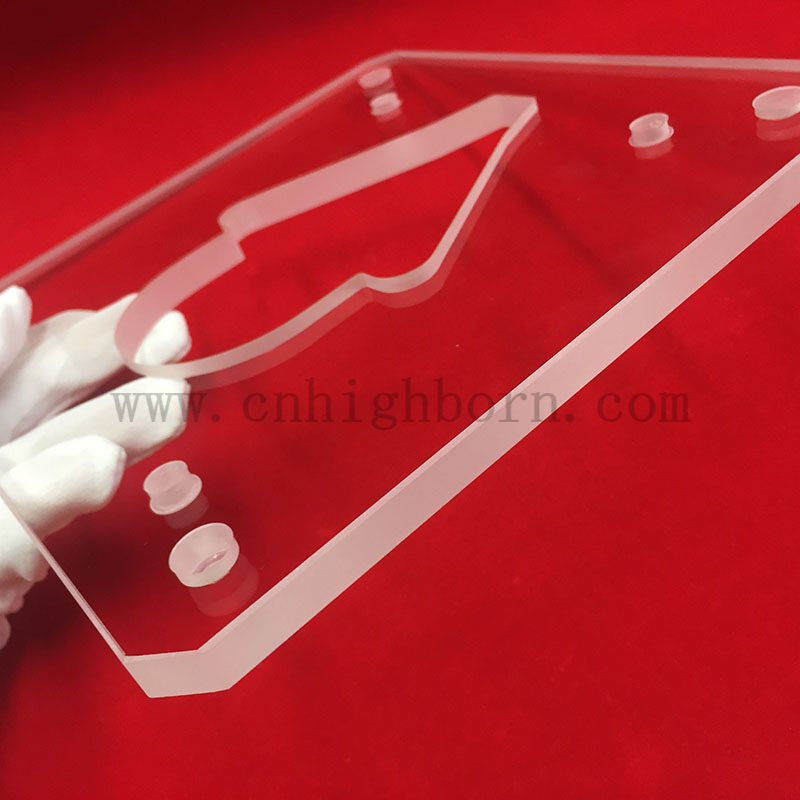 Laser Perforated Slotted Clear Quartz Glass Sheet Buy quartz sheet