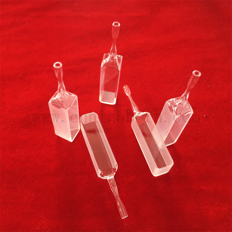 Lab Research Standard Q704 Quartz Glass Cuvette Rectangular with Graded Seal Buy Quartz Glass